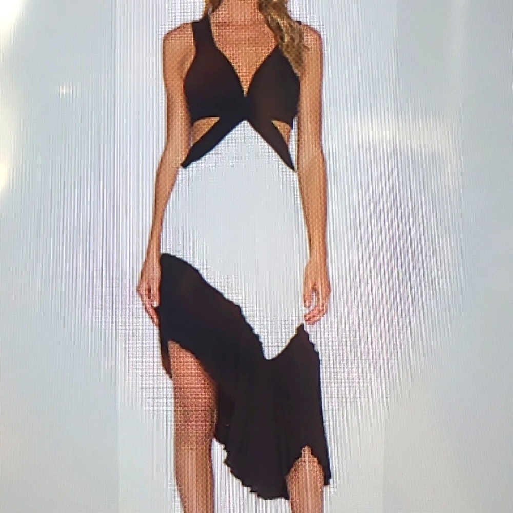 Lovers+Friends black&white asymmetrical dress Size S